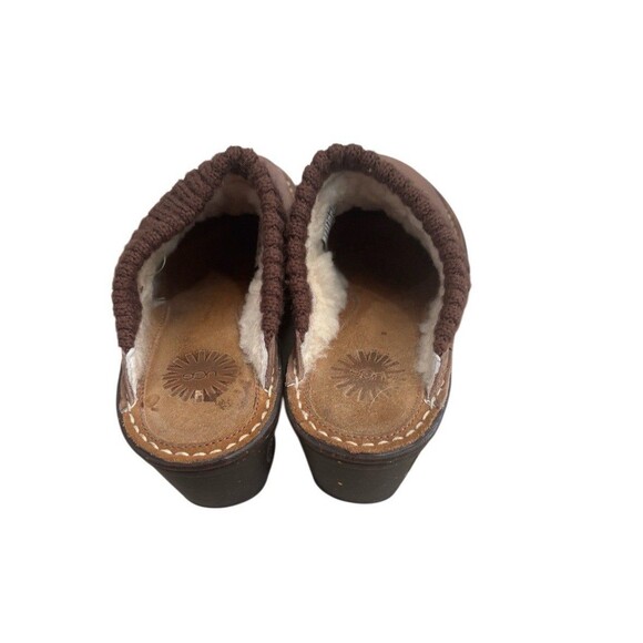 UGG Gael Wedge Mule Leather Wool Lined Size 7 - Picture 4 of 6